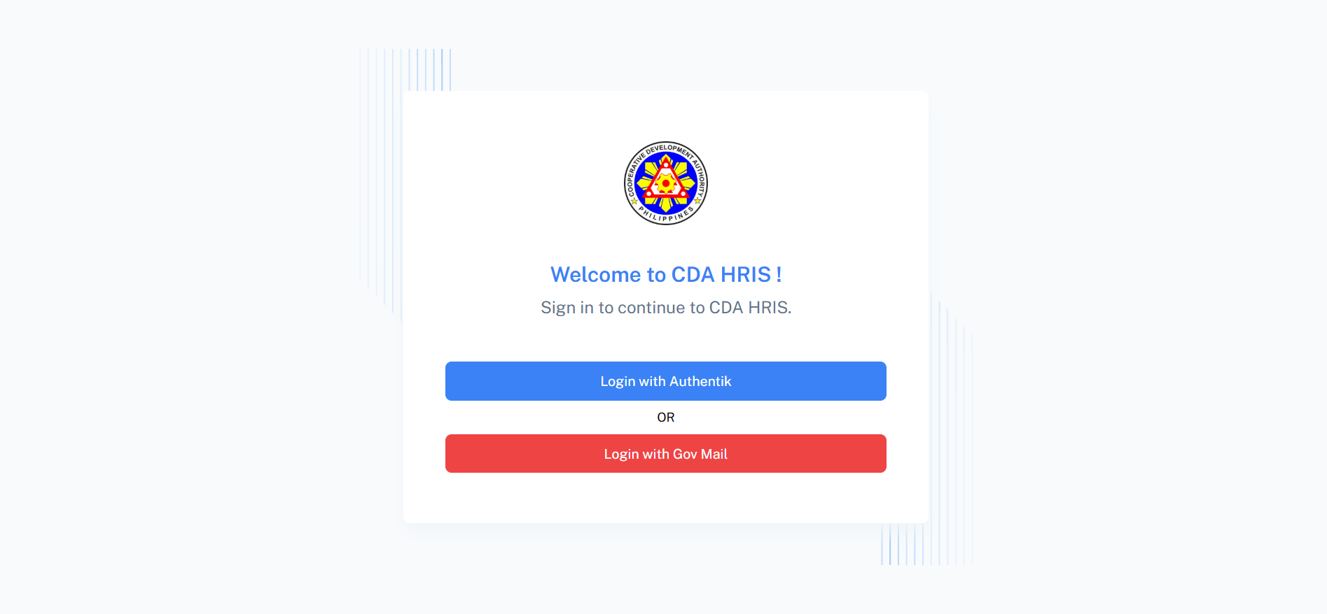 CDA HRIS project screenshot