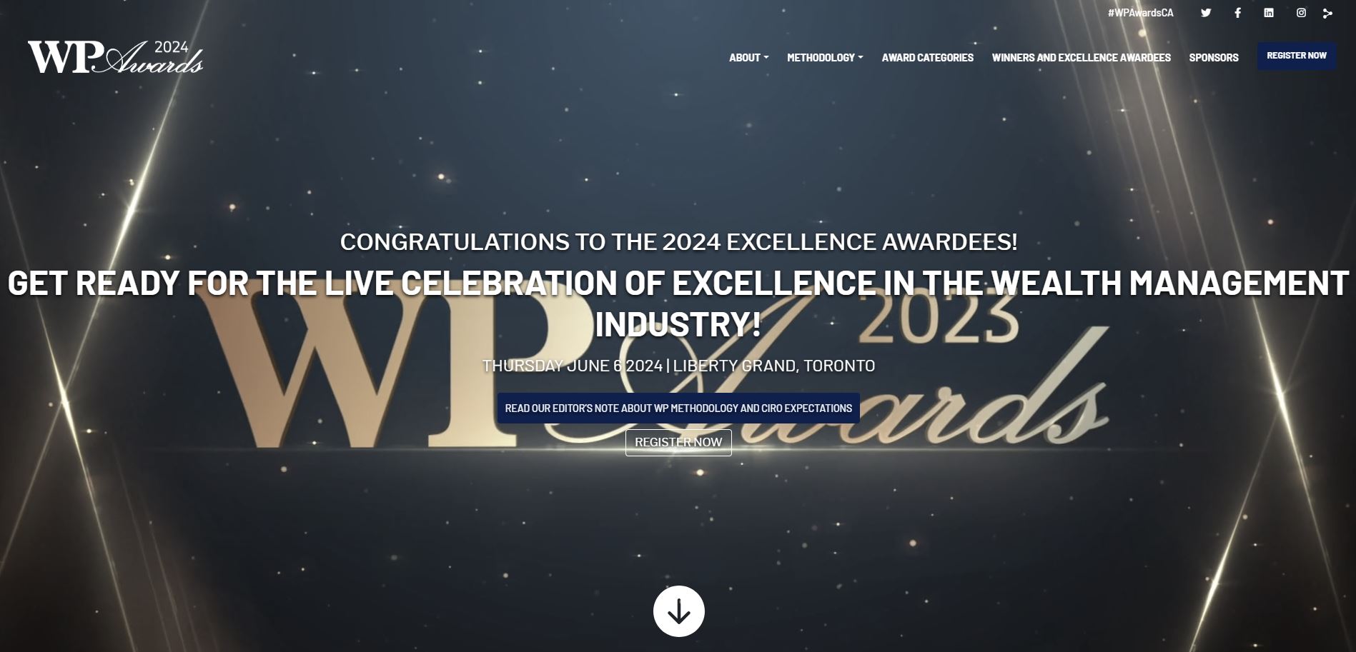 Wealth Professional Awards project screenshot